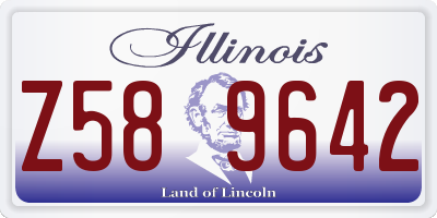 IL license plate Z589642