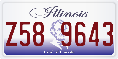 IL license plate Z589643