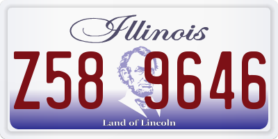 IL license plate Z589646