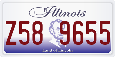 IL license plate Z589655