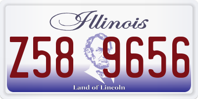 IL license plate Z589656