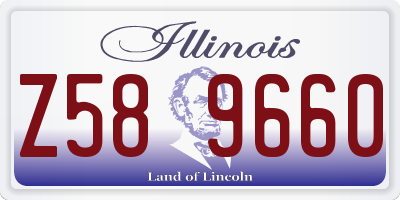 IL license plate Z589660