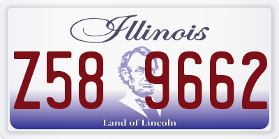 IL license plate Z589662