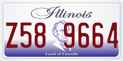 IL license plate Z589664