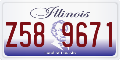 IL license plate Z589671