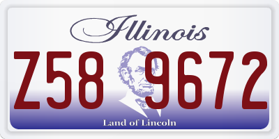IL license plate Z589672