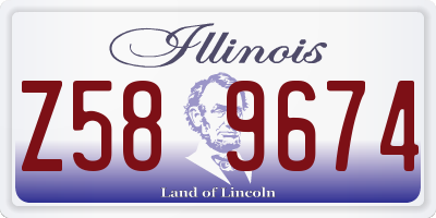 IL license plate Z589674