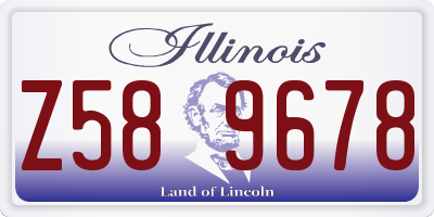 IL license plate Z589678