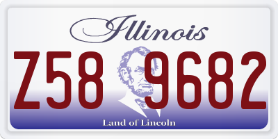 IL license plate Z589682