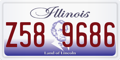 IL license plate Z589686