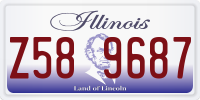 IL license plate Z589687