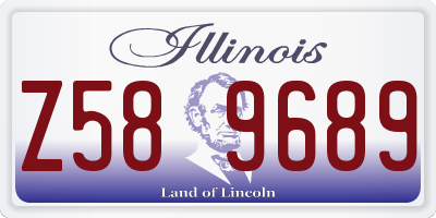 IL license plate Z589689