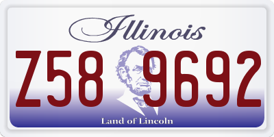 IL license plate Z589692