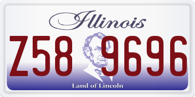 IL license plate Z589696