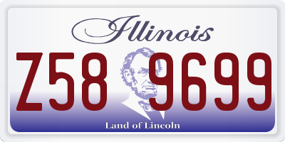 IL license plate Z589699