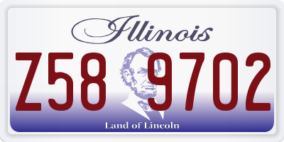 IL license plate Z589702
