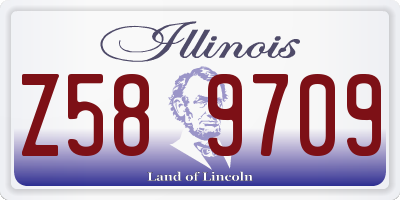 IL license plate Z589709
