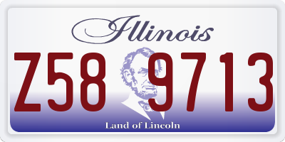 IL license plate Z589713