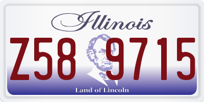 IL license plate Z589715