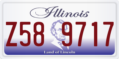 IL license plate Z589717