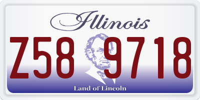 IL license plate Z589718