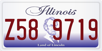 IL license plate Z589719