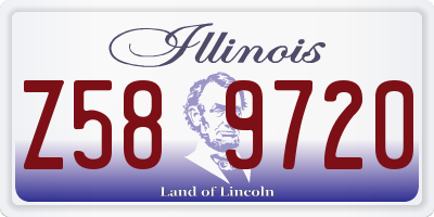 IL license plate Z589720