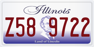 IL license plate Z589722