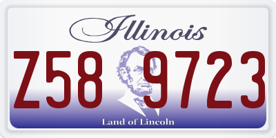 IL license plate Z589723