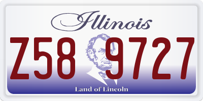 IL license plate Z589727