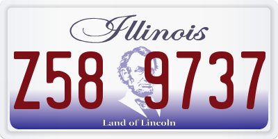 IL license plate Z589737