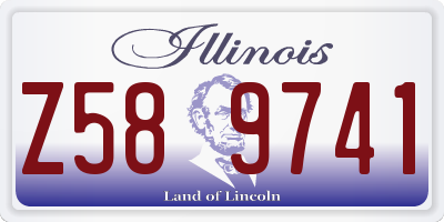 IL license plate Z589741