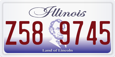 IL license plate Z589745