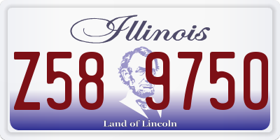 IL license plate Z589750