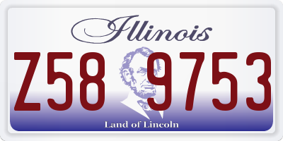 IL license plate Z589753