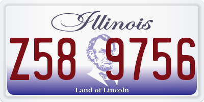 IL license plate Z589756