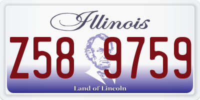 IL license plate Z589759
