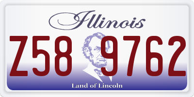 IL license plate Z589762