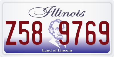 IL license plate Z589769
