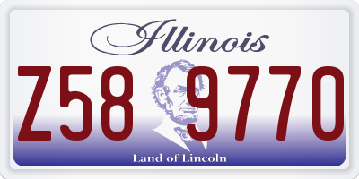 IL license plate Z589770