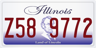 IL license plate Z589772