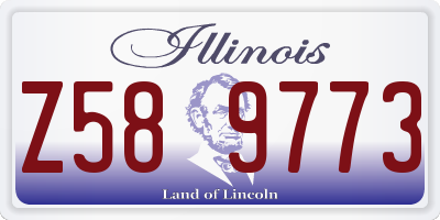 IL license plate Z589773