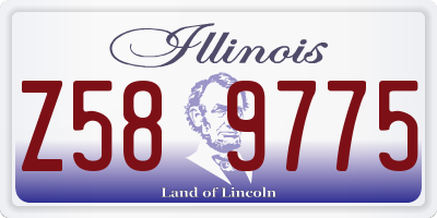IL license plate Z589775