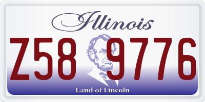 IL license plate Z589776