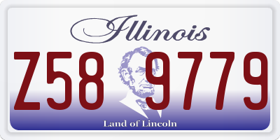 IL license plate Z589779