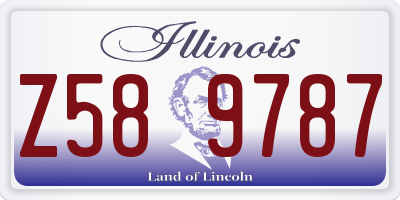 IL license plate Z589787