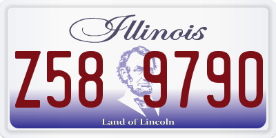 IL license plate Z589790