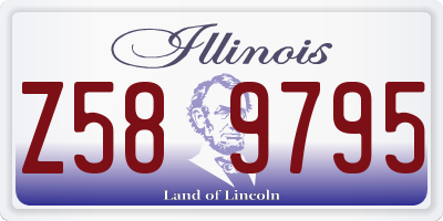 IL license plate Z589795