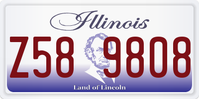 IL license plate Z589808