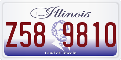 IL license plate Z589810